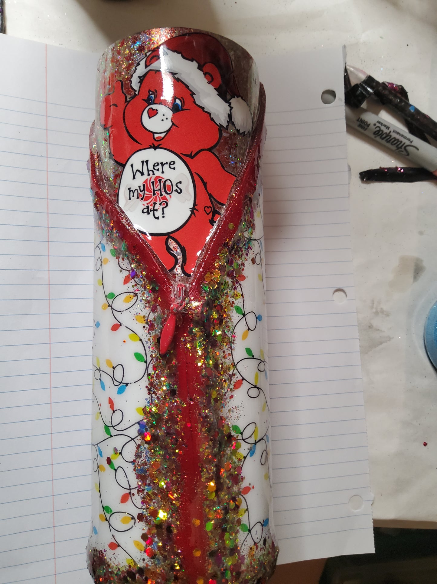 Light up cupSTILL NEEDS 1 TO 2 LAYERS EPOXY