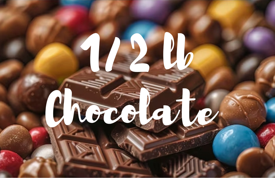 Chocolate 1/2 lb (3-5 candy)