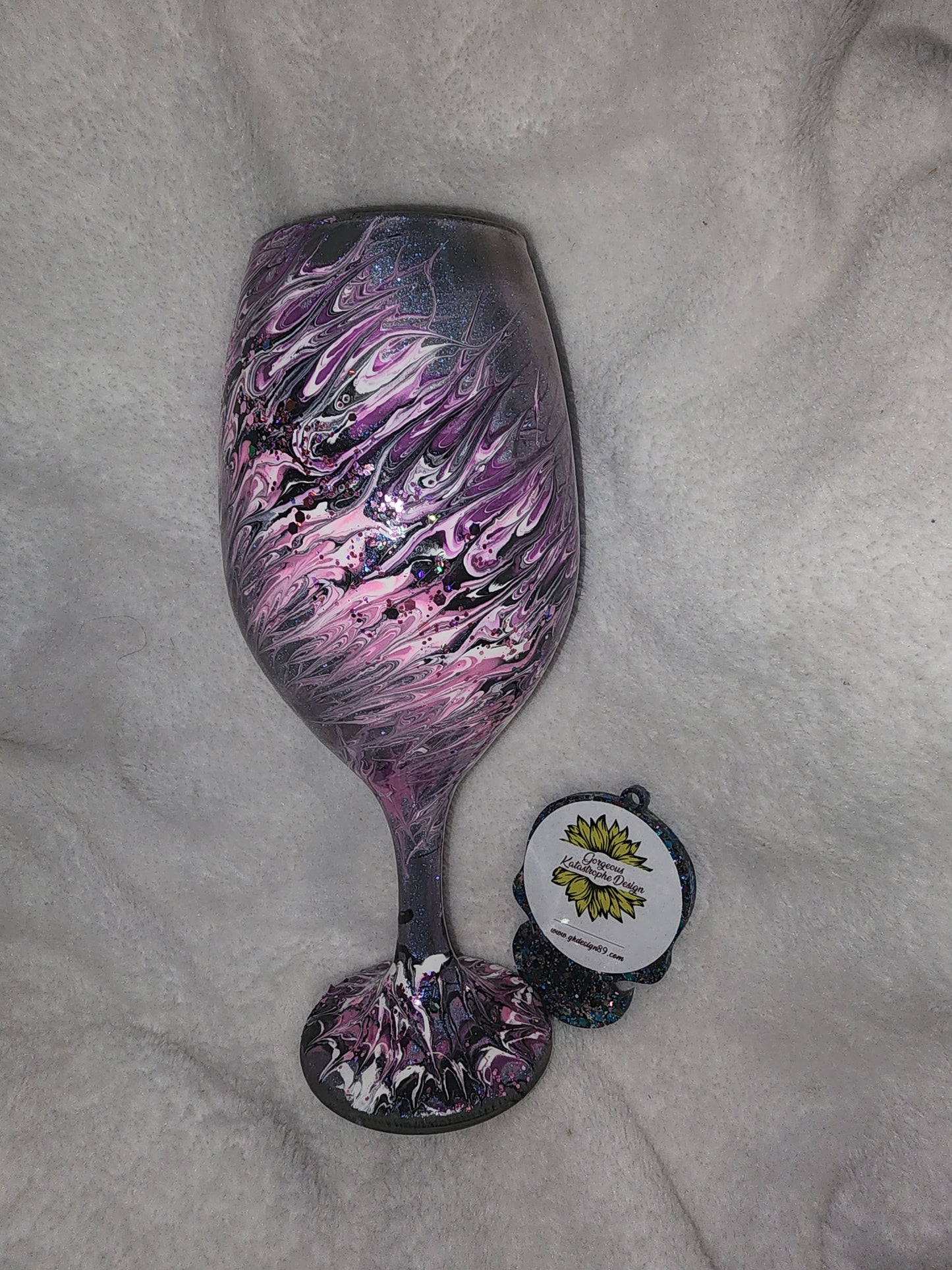 WIP wine glass bougie