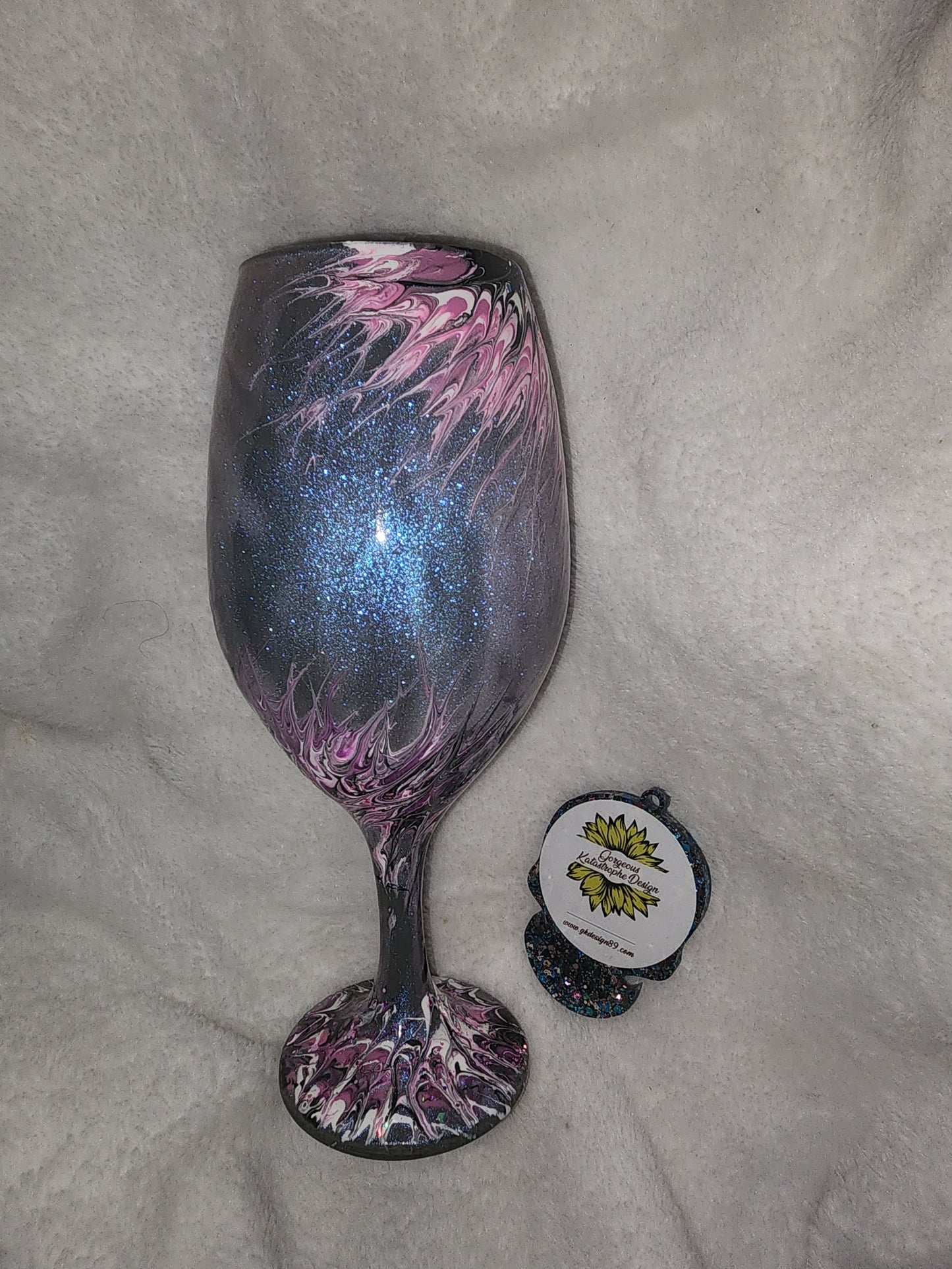 WIP wine glass bougie